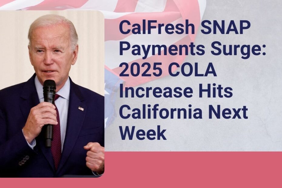 CalFresh SNAP Payments Surge: 2025 COLA Increase Hits California Next Week